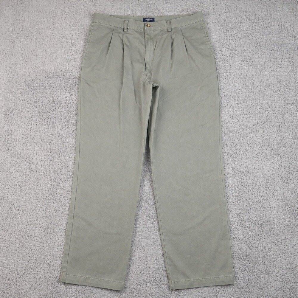 Dockers D4 Relaxed Fit Khakis‎ Men's 36x30 Double Pleated Casual Cotton Slacks